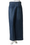 wide denim slacks デニムスラックス ミズイロインド/mizuiro ind