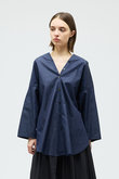 V neck denim shirt シャツ