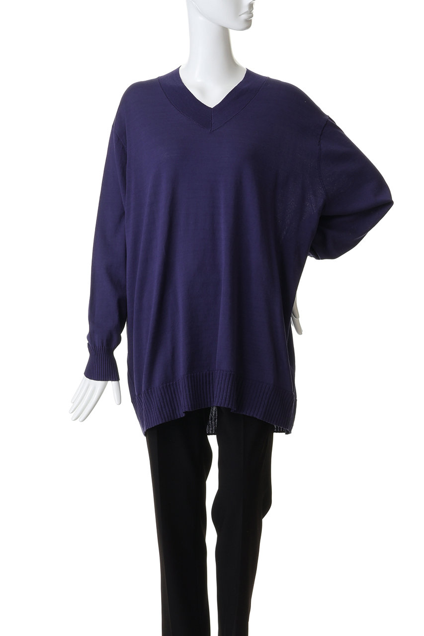 mizuiro ind(ミズイロインド)｜V neck wide P/O プルオーバー/ivory の 