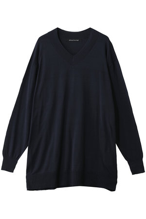 ミズイロインド/mizuiro indのV neck wide P/O プルオーバー(110300/110301)