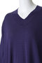 V neck wide P/O プルオーバー ミズイロインド/mizuiro ind
