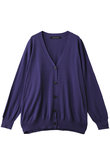 V neck wide C/D カーディガン
