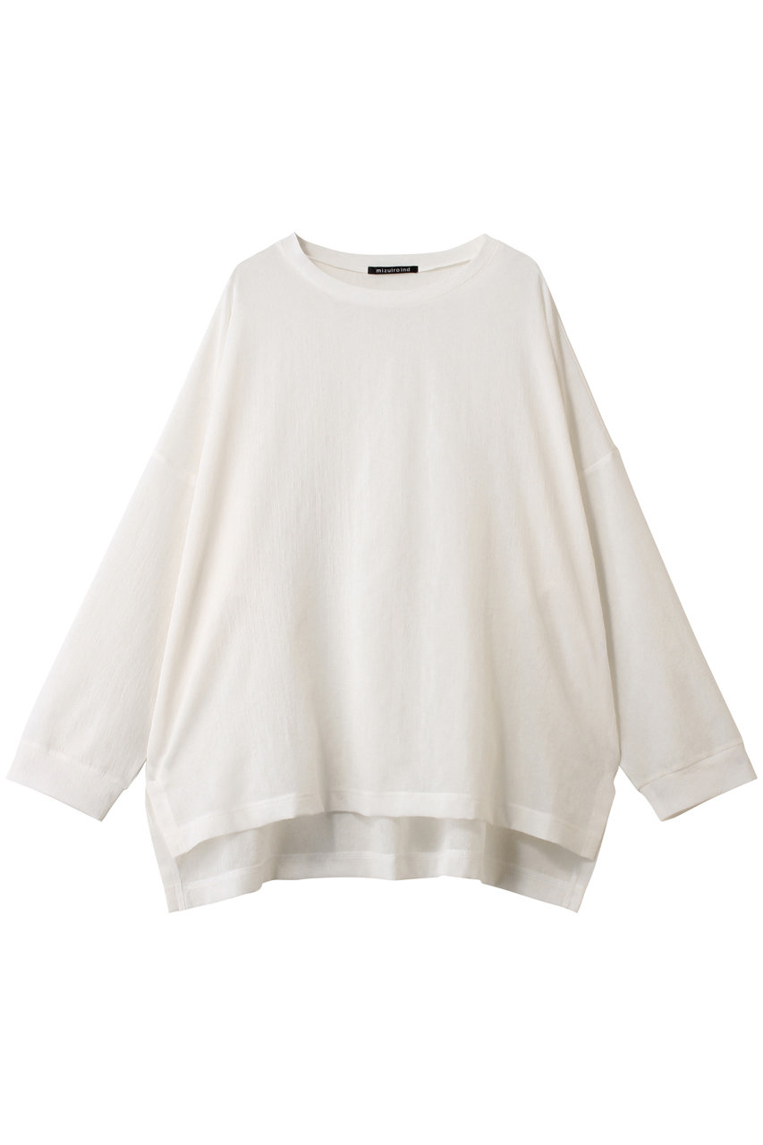 ミズイロインド/mizuiro indのwasher voile wide P/O プルオーバー(off white/1-210070)