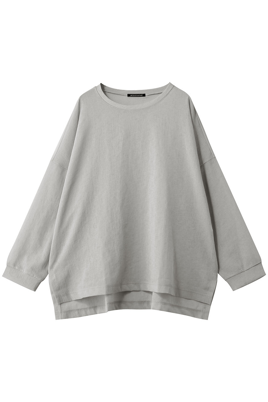 ミズイロインド/mizuiro indのwasher voile wide P/O プルオーバー(l.gray/1-210070)