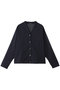 washer voile V neck C/D カーディガン ミズイロインド/mizuiro ind navy
