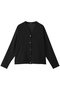 washer voile V neck C/D カーディガン ミズイロインド/mizuiro ind black