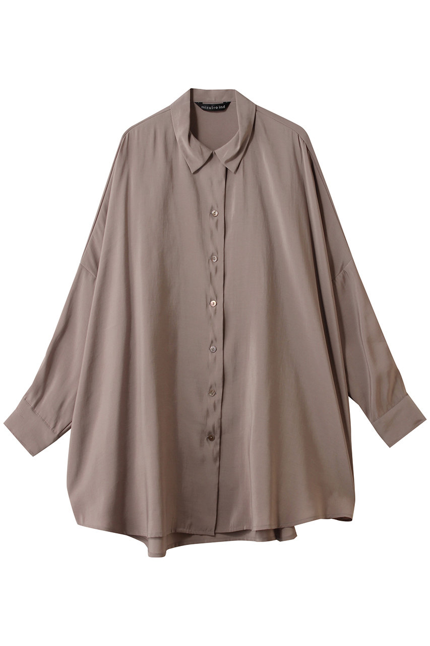 ミズイロインド/mizuiro indのwide tunic shirt シャツ(pink/1-230129)