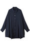 wide tunic shirt シャツ ミズイロインド/mizuiro ind navy