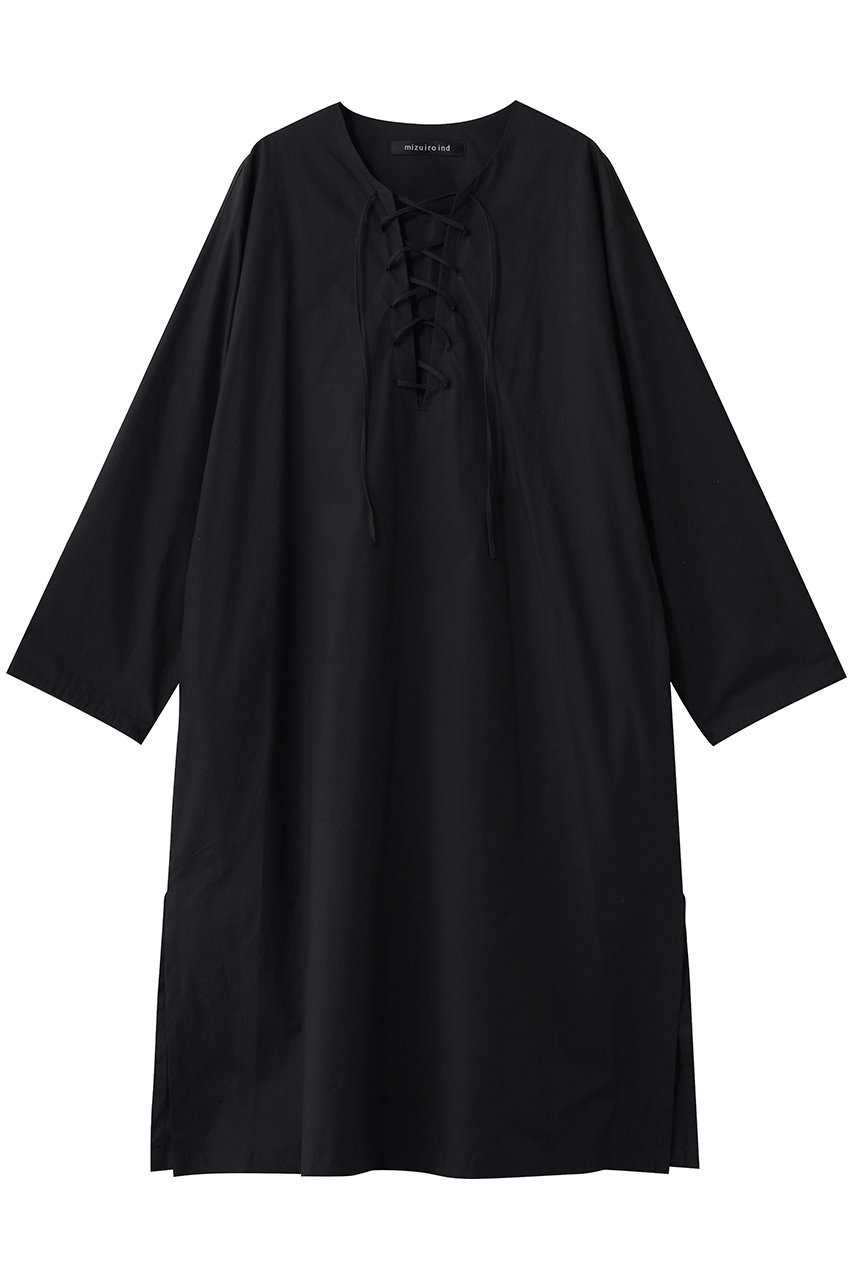 ミズイロインド/mizuiro indのlace up OP ワンピース(black/1-250072)