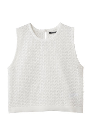 ミズイロインド/mizuiro indのpatterned sheer vest ベスト(110300/110301)