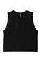 patterned sheer vest ベスト ミズイロインド/mizuiro ind black