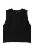 patterned sheer vest ベスト