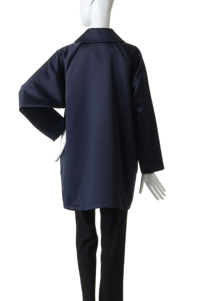 mizuiro ind(ミズイロインド)｜satin dolman coat コート/navy の通販