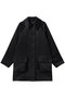 satin dolman coat コート ミズイロインド/mizuiro ind black
