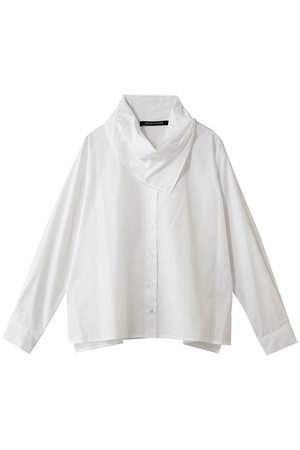 ミズイロインド/mizuiro indのscarf collar shirt シャツ(110400/110403)