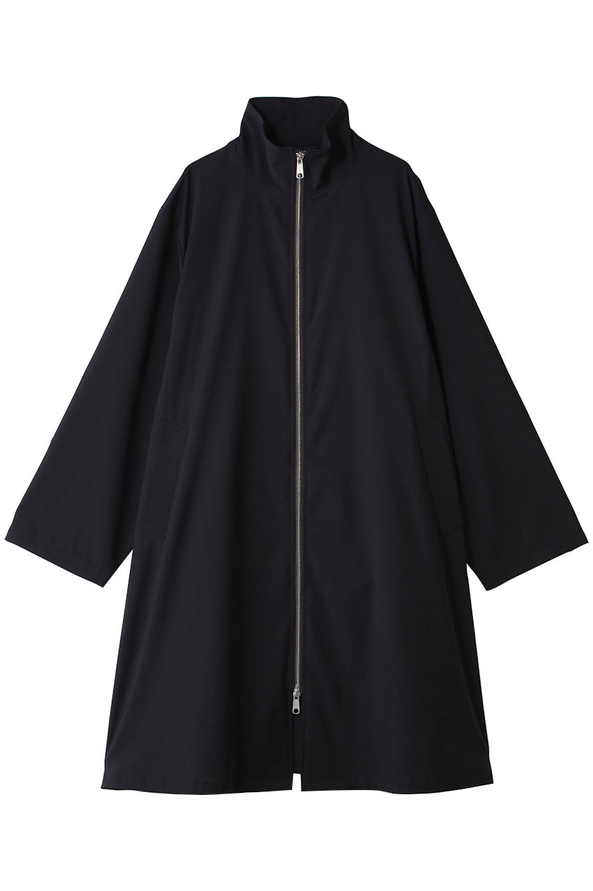ミズイロインド/mizuiro indのhigh neck zip CT コート(navy/1-270035)