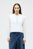 deep V neck vest ベスト