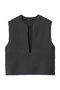 deep V neck vest ベスト ミズイロインド/mizuiro ind c.gray