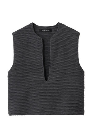 ミズイロインド/mizuiro indのdeep V neck vest ベスト(110300/110301)