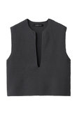 deep V neck vest ベスト