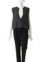 deep V neck vest ベスト ミズイロインド/mizuiro ind