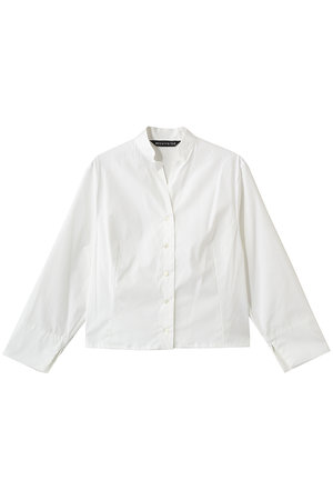 ミズイロインド/mizuiro indのstand collar short shirt シャツ(110400/110403)
