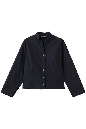 ミズイロインド/mizuiro indのstand collar short shirt シャツ(110400/110403)