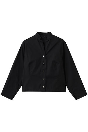 ミズイロインド/mizuiro indのstand collar short shirt シャツ(110400/110403)