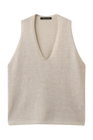 ミズイロインド/mizuiro indのwide V neck vest ベスト(110300/110301)