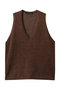 wide V neck vest ベスト ミズイロインド/mizuiro ind brown