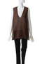 wide V neck vest ベスト ミズイロインド/mizuiro ind