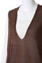 wide V neck vest ベスト ミズイロインド/mizuiro ind
