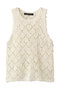 patterned vest ベスト ミズイロインド/mizuiro ind ivory