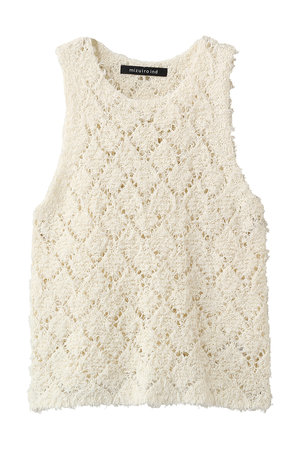 ミズイロインド/mizuiro indのpatterned vest ベスト(110300/110301)