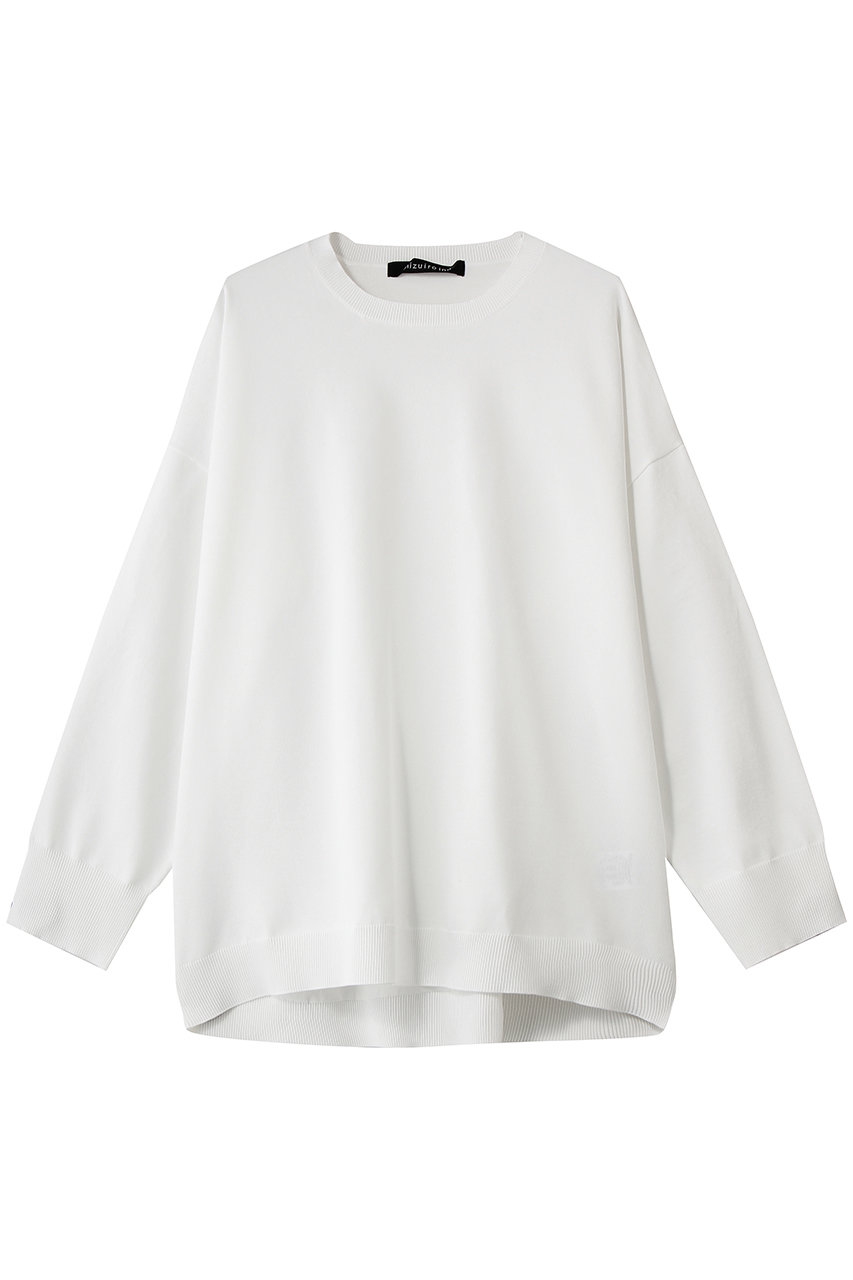 ミズイロインド/mizuiro indのcrew neck wide P/O プルオーバー(off white/1-220077)