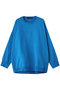 crew neck wide P/O プルオーバー ミズイロインド/mizuiro ind blue