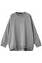 crew neck wide P/O プルオーバー ミズイロインド/mizuiro ind l.gray