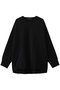 crew neck wide P/O プルオーバー ミズイロインド/mizuiro ind black