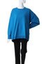 crew neck wide P/O プルオーバー ミズイロインド/mizuiro ind