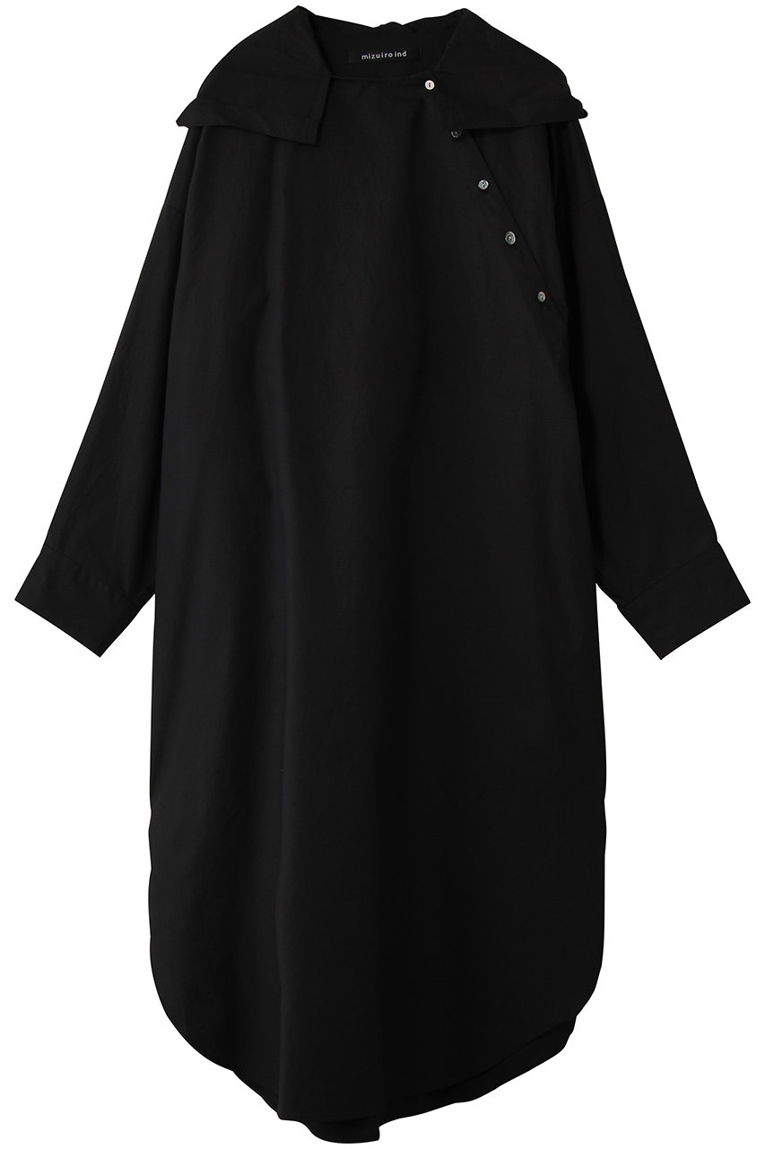 ミズイロインド/mizuiro indのhooded OP ワンピース(black/1-250086)