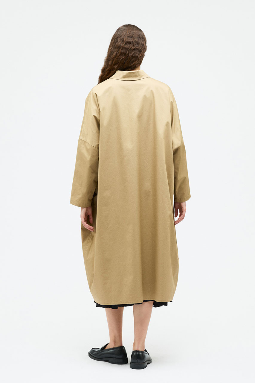 mizuiro ind(ミズイロインド)｜wide OP coat コート/beige の通販