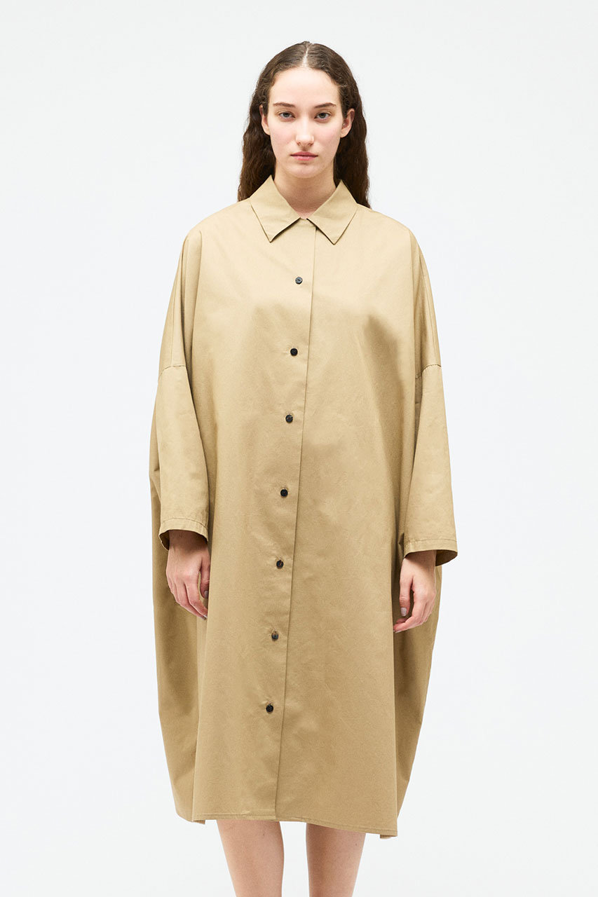 mizuiro ind(ミズイロインド)｜wide OP coat コート/beige の通販