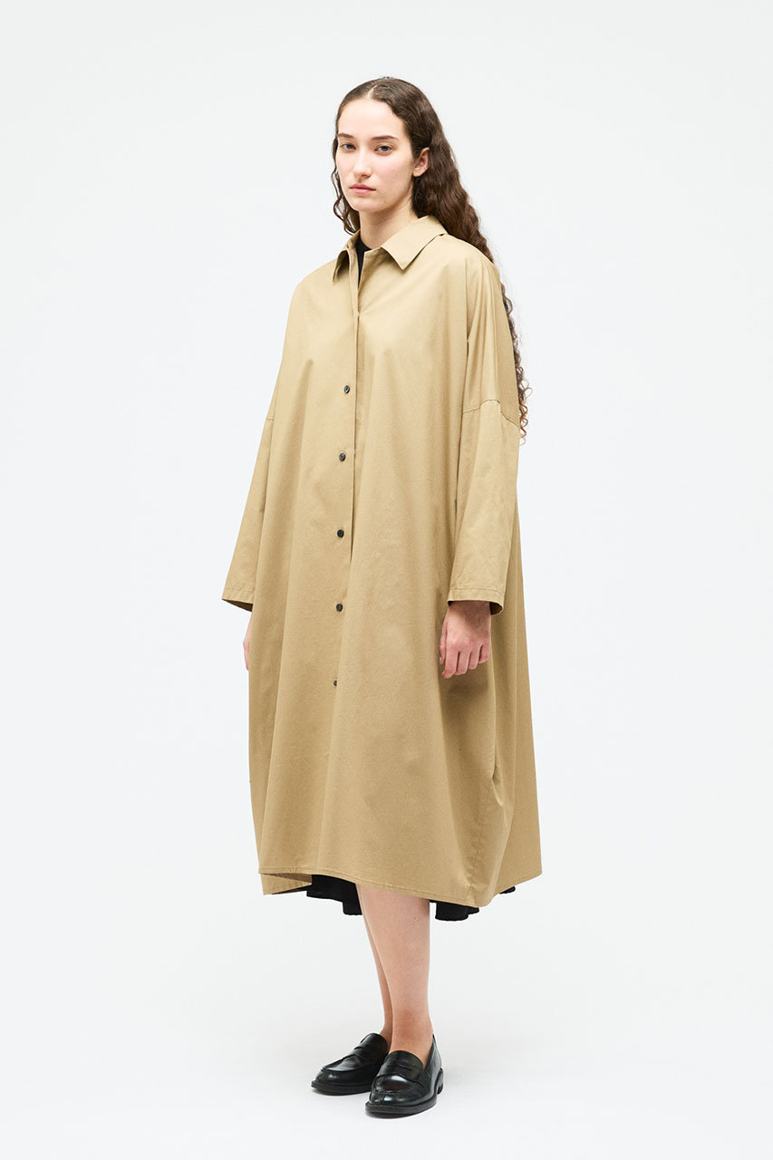 mizuiro ind(ミズイロインド)｜wide OP coat コート/beige の通販