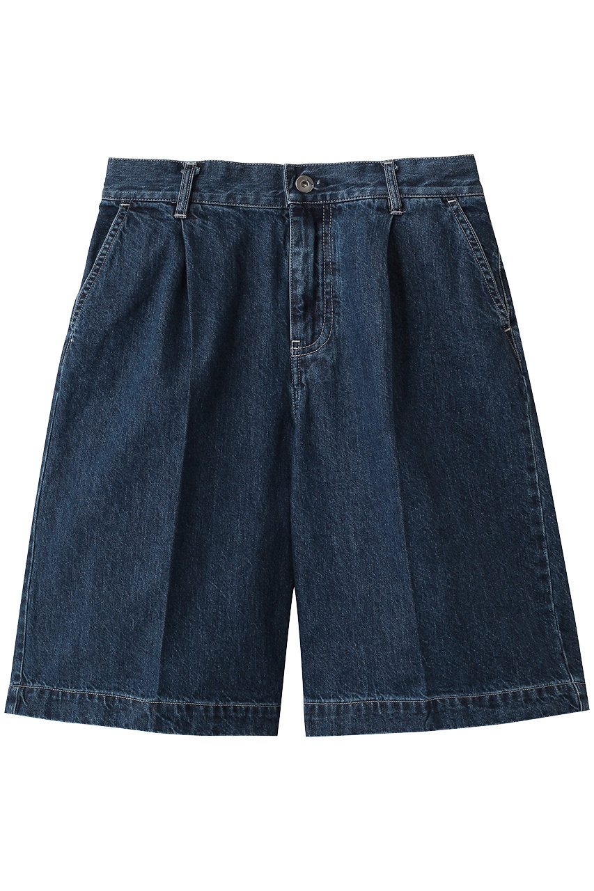 ミズイロインド/mizuiro indのdenim half PT パンツ(blueA/1-260095BL)