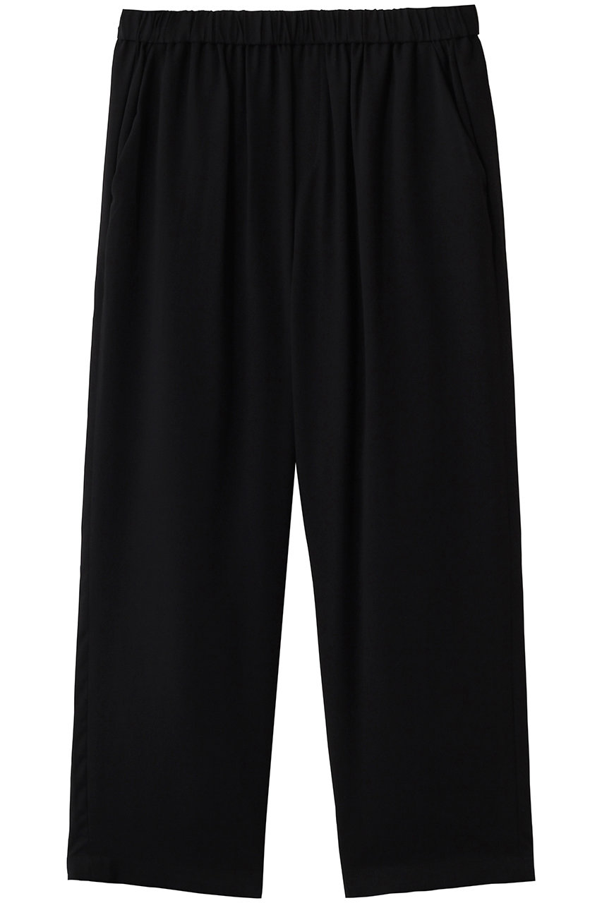 ミズイロインド/mizuiro indのT/R tuck easy PT パンツ(black/1-260106)