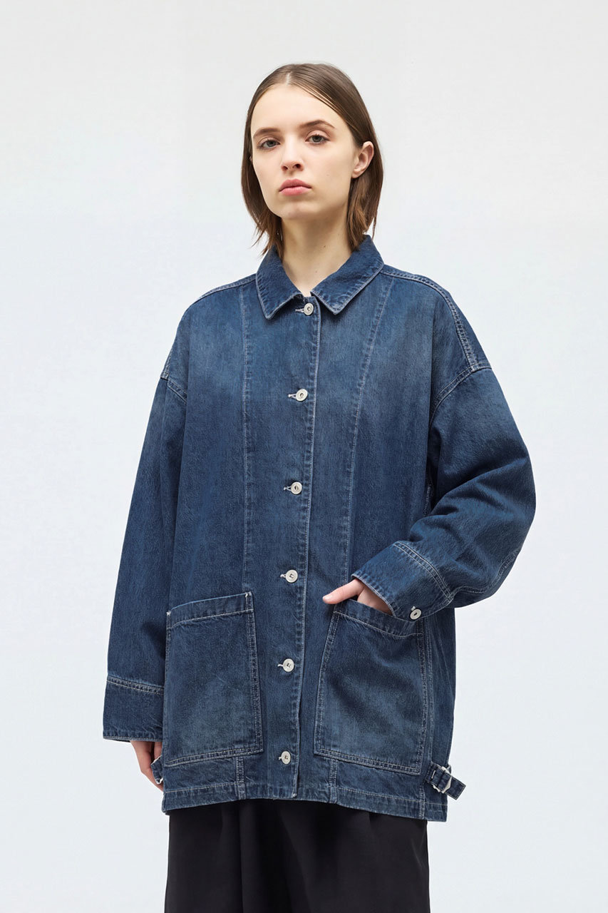 mizuiro ind(ミズイロインド)|wide denim coverall カバーオール mizuiro ind(ミズイロインド)|wide denim coverall カバーオール