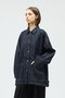 wide denim coverall カバーオール ミズイロインド/mizuiro ind