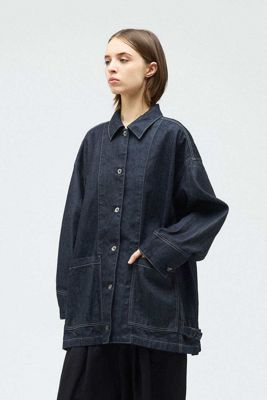 mizuiro ind(ミズイロインド)｜wide denim coverall カバーオール