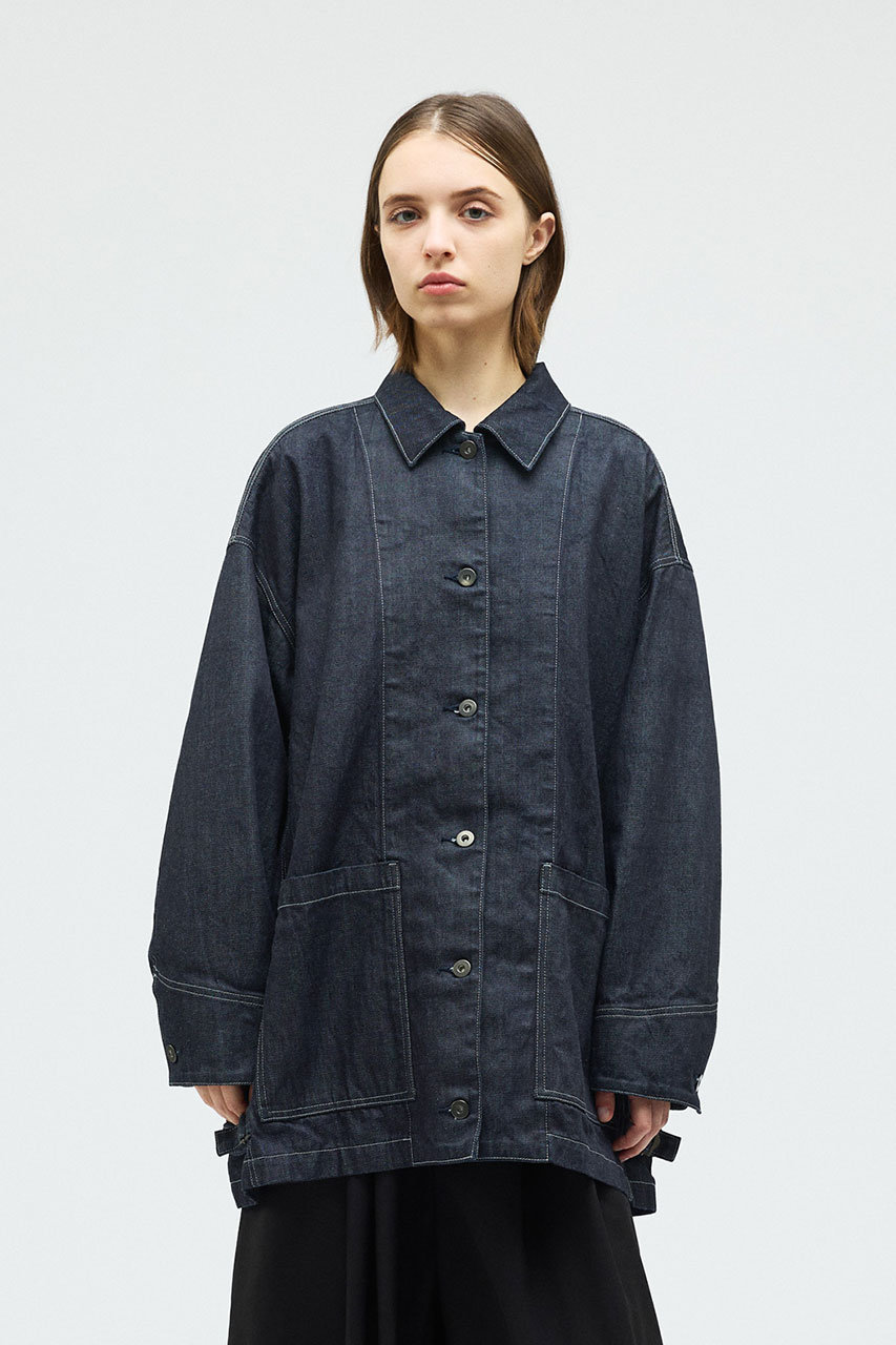 mizuiro ind(ミズイロインド)｜wide denim coverall カバーオール