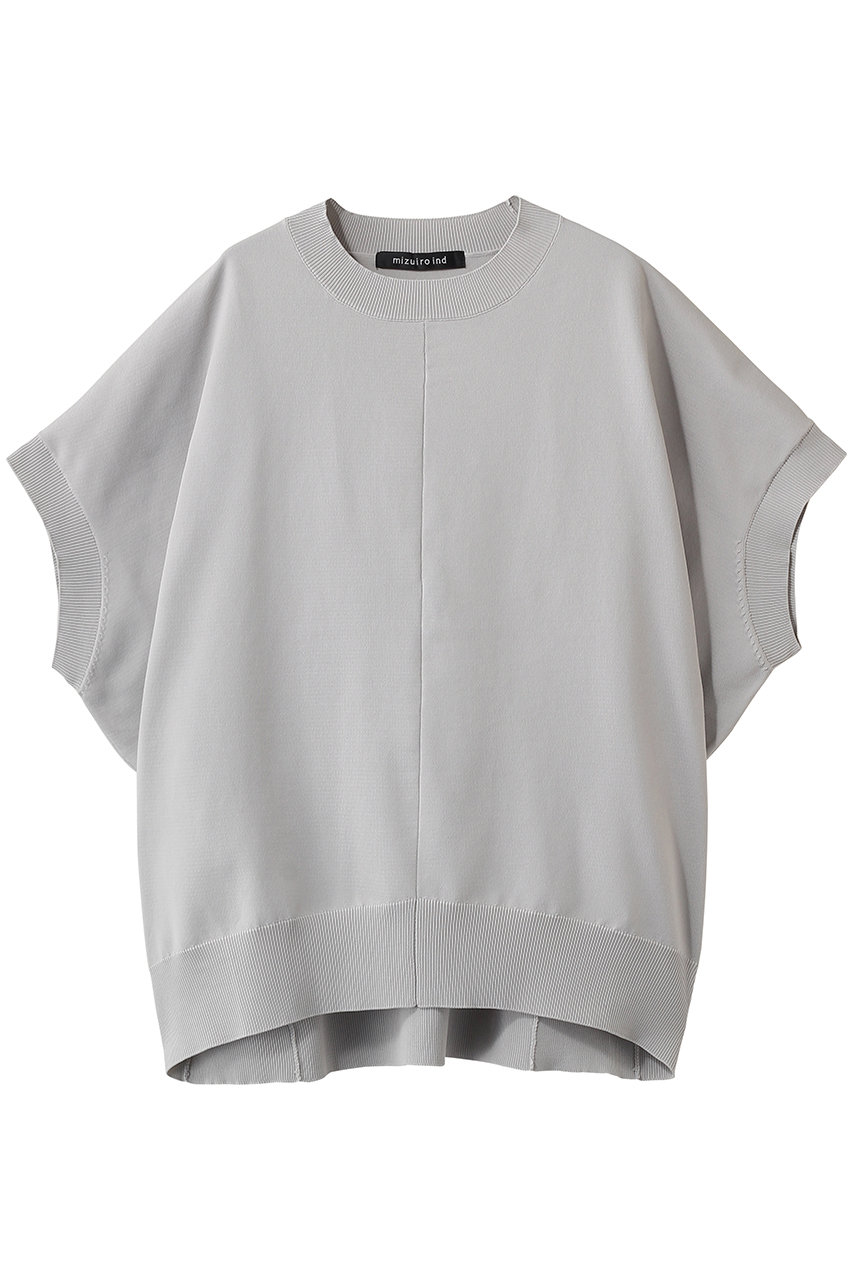 mizuiro ind cocoon wide vest ベスト (l.gray, F) ミズイロインド ELLE SHOP